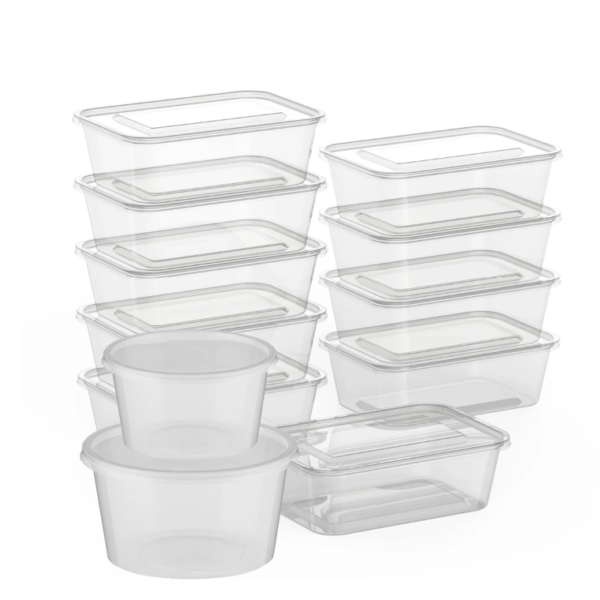 Clear Microwave Containers